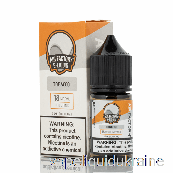 Vape Liquid Ukraine Tobacco - Air Factory SALTS E-Liquids - 30mL 36mg